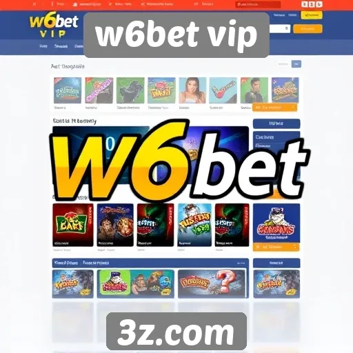 Acessibilidade e design do site w6bet vip