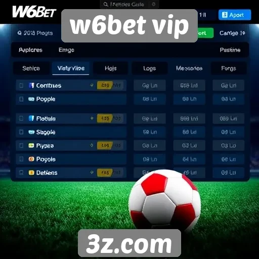 Apostas esportivas no site w6bet vip